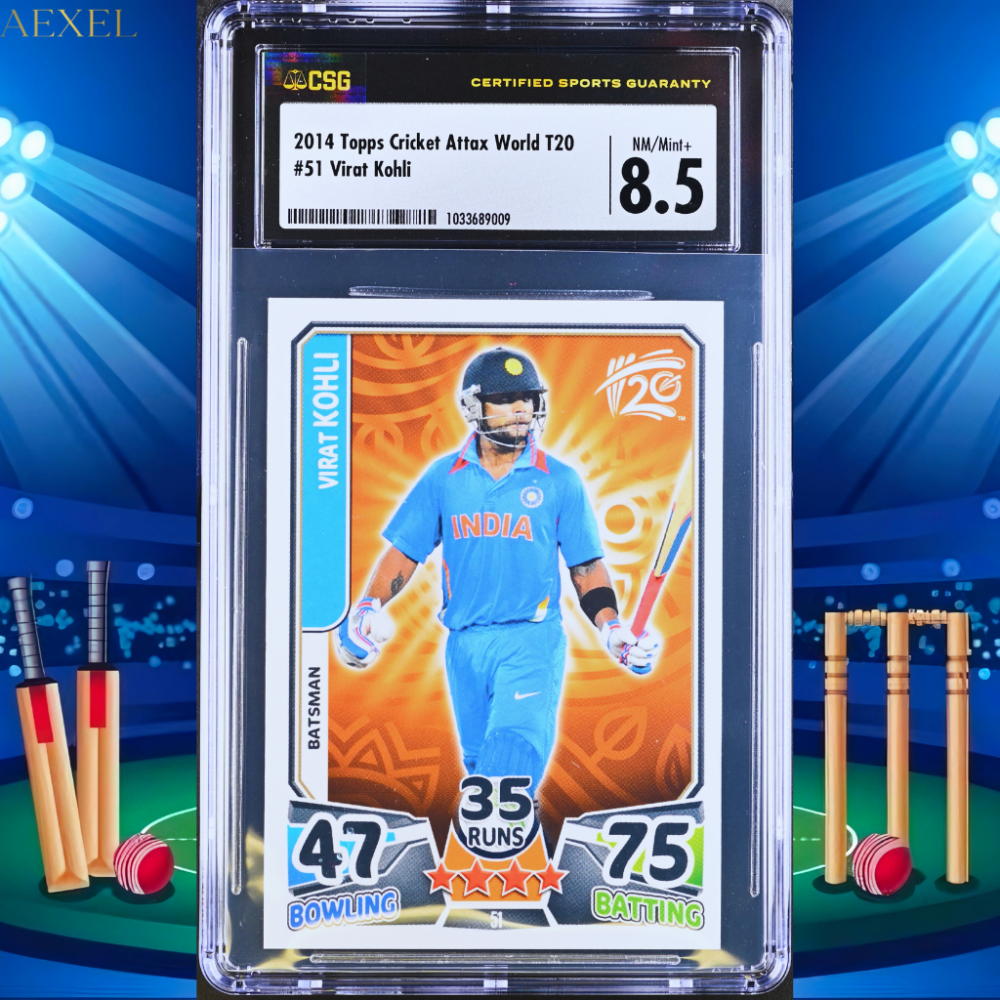 Virat Kohli 2014 T20 Worldcup CGC Graded 8.5 Card # 51 India