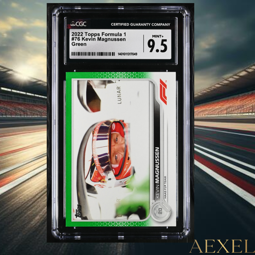 Kevin Magnussen Green Parallel Numbered 27/75 Topps F1 2022 CGC 9.5 #76