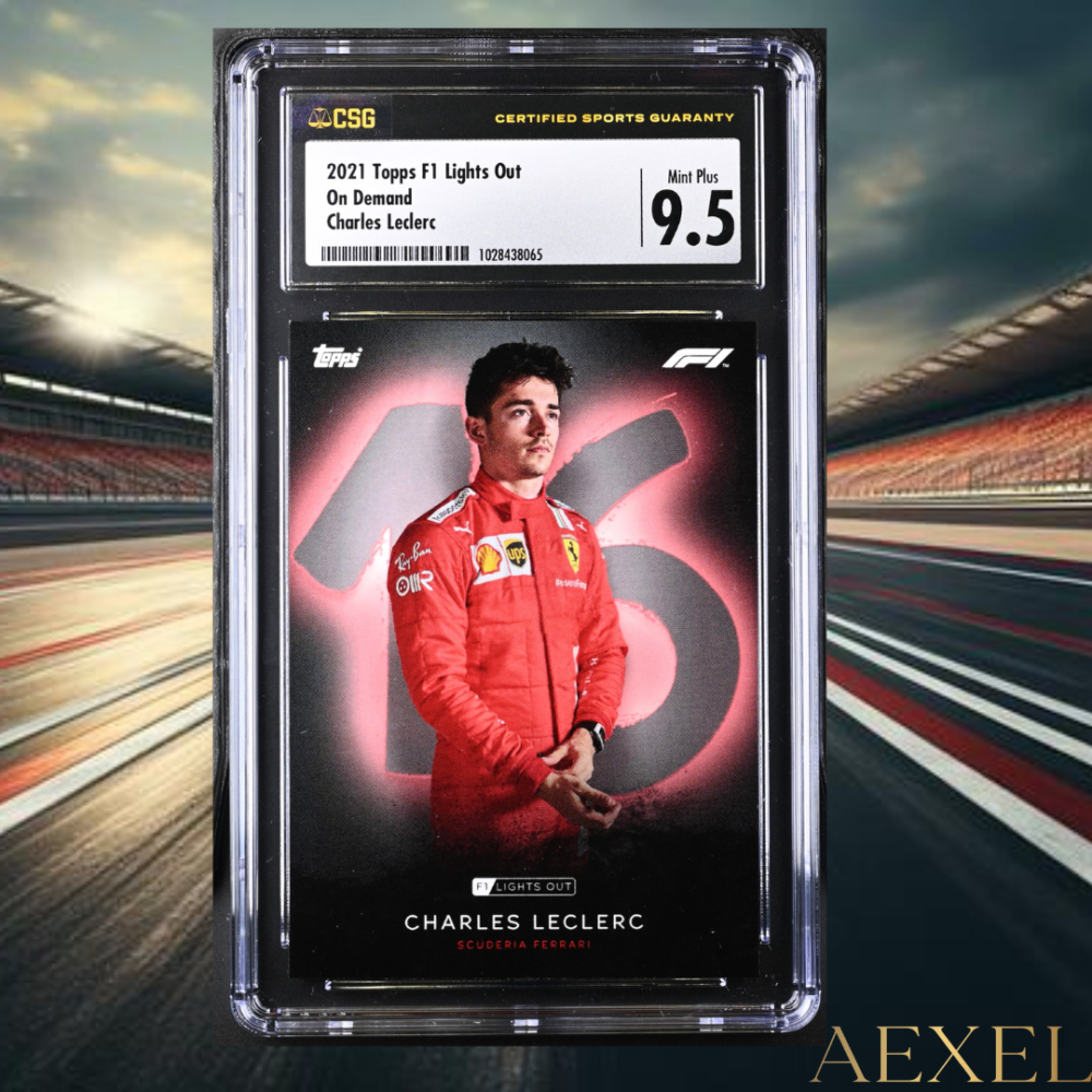 Charles Leclerc Topps Light out 2021 CGC 9.5 Mint Plus