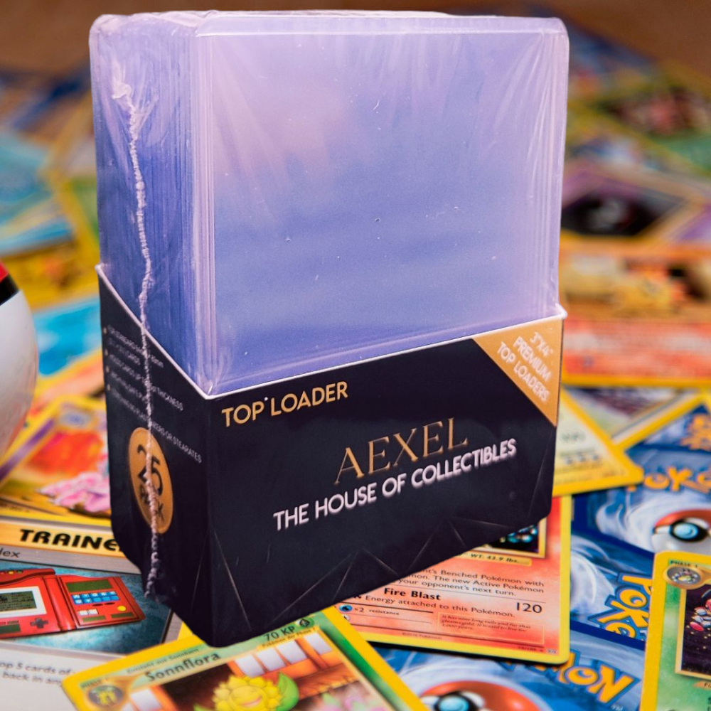 Aexel Top Loaders 35Pt 3x4 Ultra Clear Toploader for Trading Cards, Pokemon Cards, Sports Cards, Topps Cards (Pack of 25 )