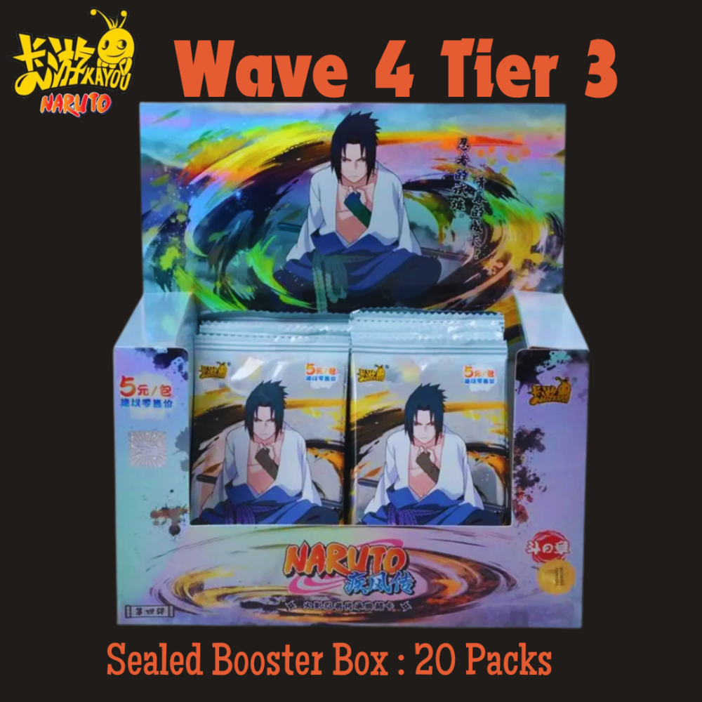 Kayou Naruto Wave 4 Tier 3 Sealed Booster Box