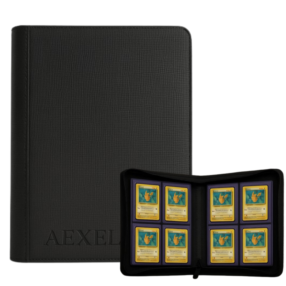 Aexel Top loader zipper binder , 112 pcs capacity 4 pocket