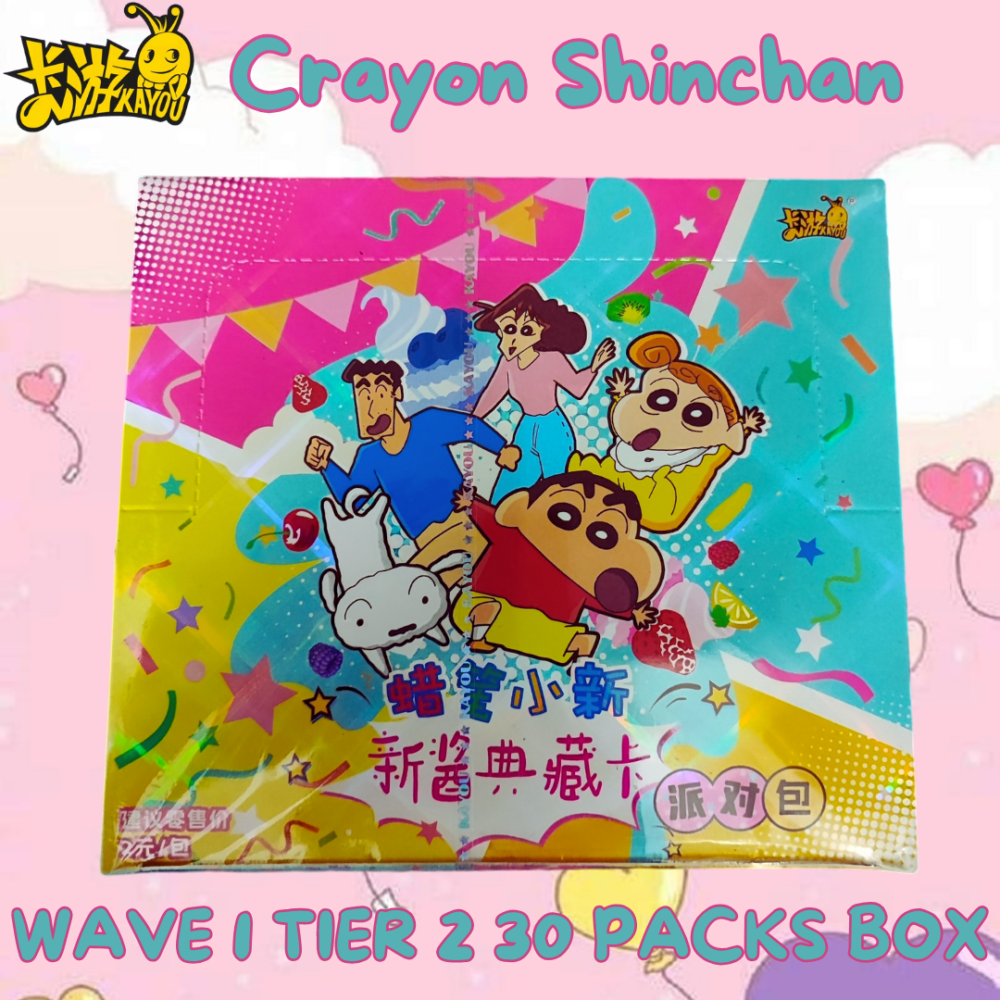 Kayou Schinchan Wave 1 Tier 2 Sealed Booster Box 30 Packs box Crayon Shinchan