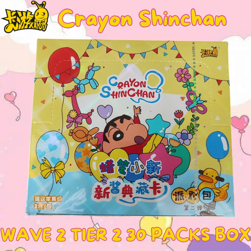 Kayou Schinchan Wave 2 Tier 2 Sealed Booster Box 30 Packs box Crayon Shinchan