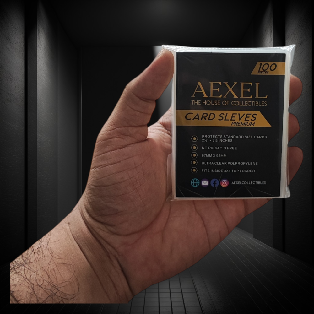 Aexel Premium Archival Quality Sleeves for Trading Cards Pokemon Cards 100 Pcs Pack