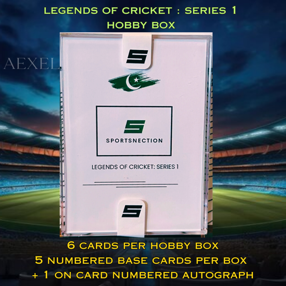15 2024 Sportsnection Legends of Cricket : Series 1 | Pakistan Cricket Legends HOBBY BOX