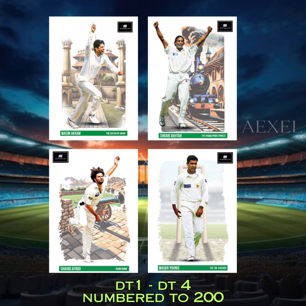 2024 Sportsnection Legends of Cricket : Series 1 |  Pakistan Cricket Legends HOBBY BOX