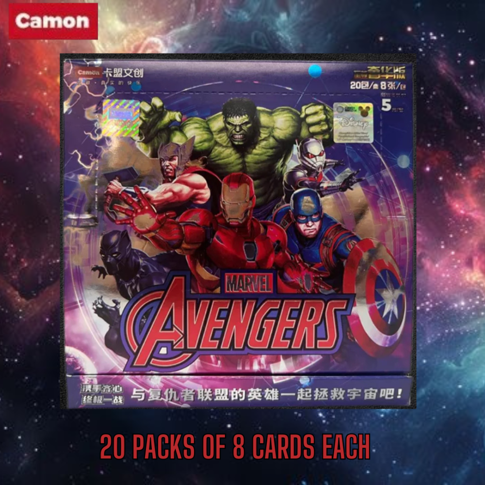Camon Marvel Avengers Sealed Booster Box 20 Packs 8 Cards in each pack | CCG Avengers : Battle of Vengeance 2022 Chinese