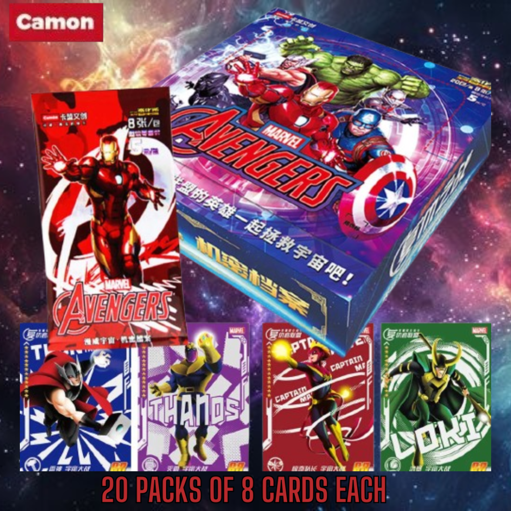 Camon Marvel Avengers Sealed Booster Box 20 Packs 8 Cards in each pack | CCG Avengers : Battle of Vengeance 2022 Chinese