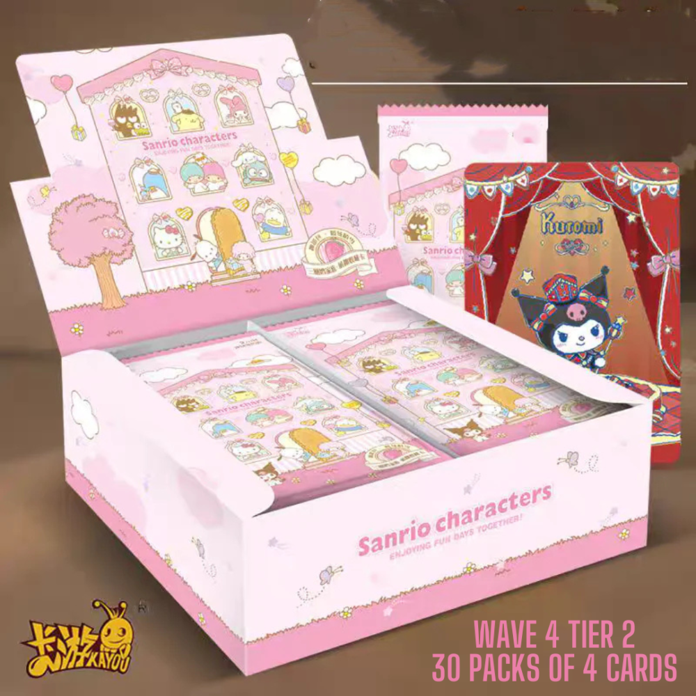Kayou Sanrio Characters Wave 4 Tier 2 Sealed Booster Box Kuromi Melody Hello Kitty CCG Cards