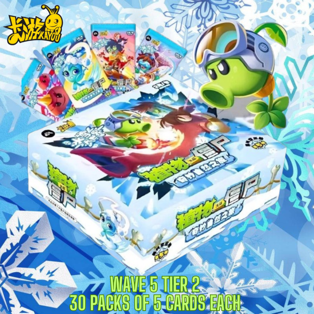 KAYOU EA Plants VS Zombies Game Battle Collection Trading Cards Wave 5 Tier 2 Booster Box