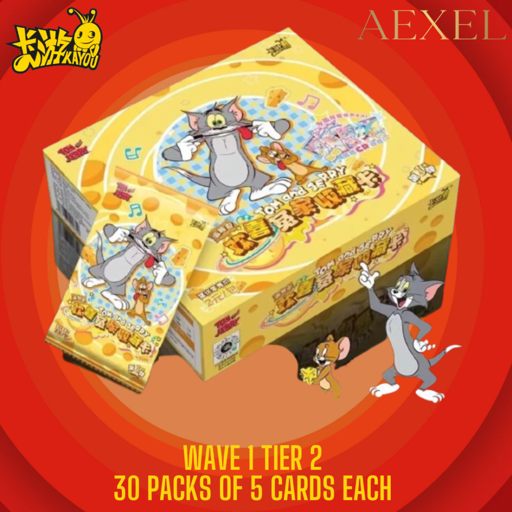 Kayou Tom and Jerry Sealed Box CCG Cards Wave 1 Tier 2 30 Packs of 5 Cards each