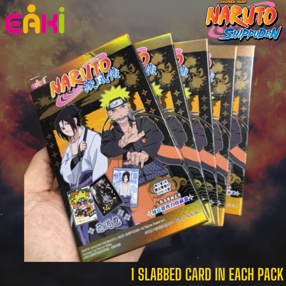 EAKI NARUTO SHIPPUDEN Sinlgle Pack of 1 Slabbed Card Officially Licensed