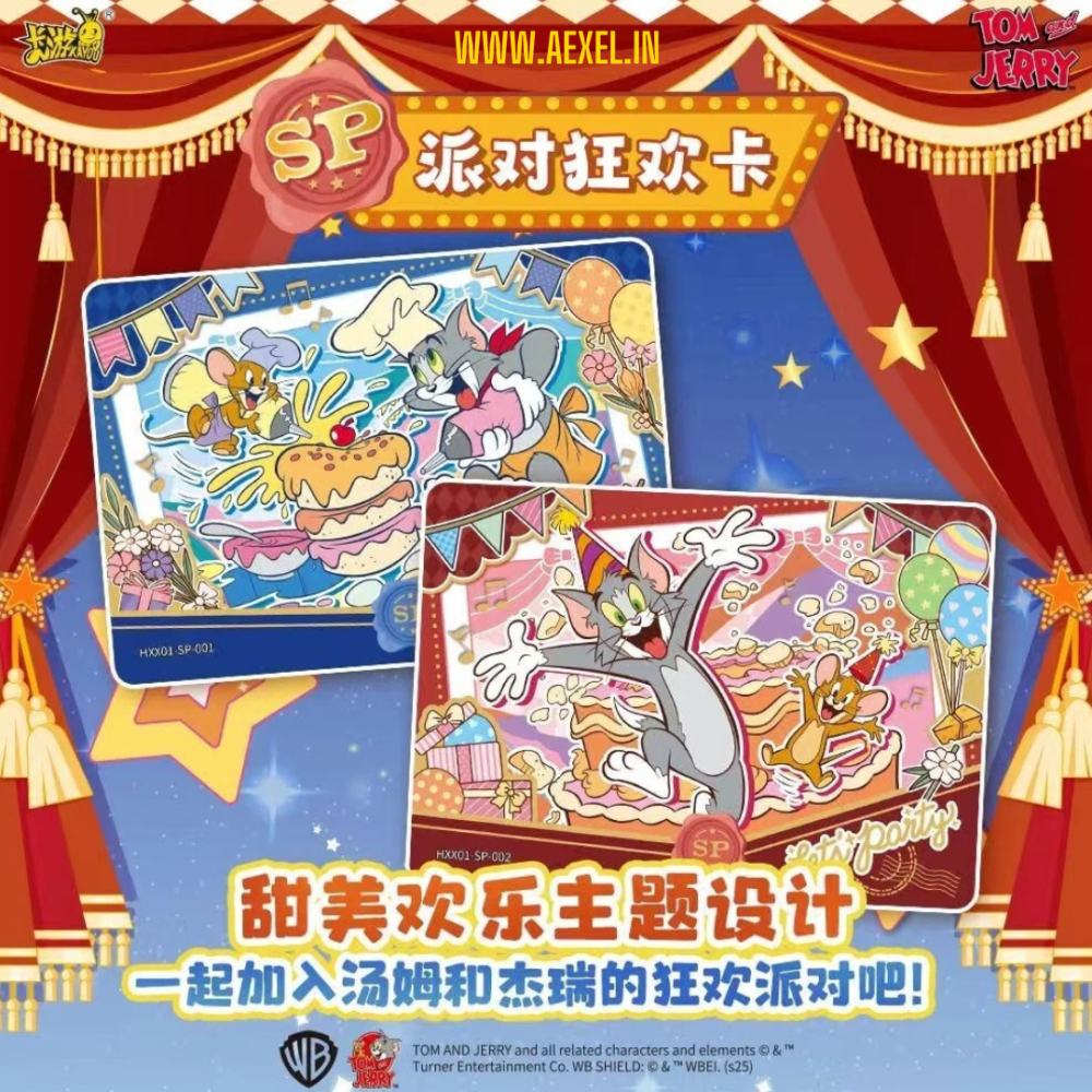 Kayou Tom and Jerry Cards Tier 4 Wave 1 Booster Box 18 Packs of 5 Cards Each