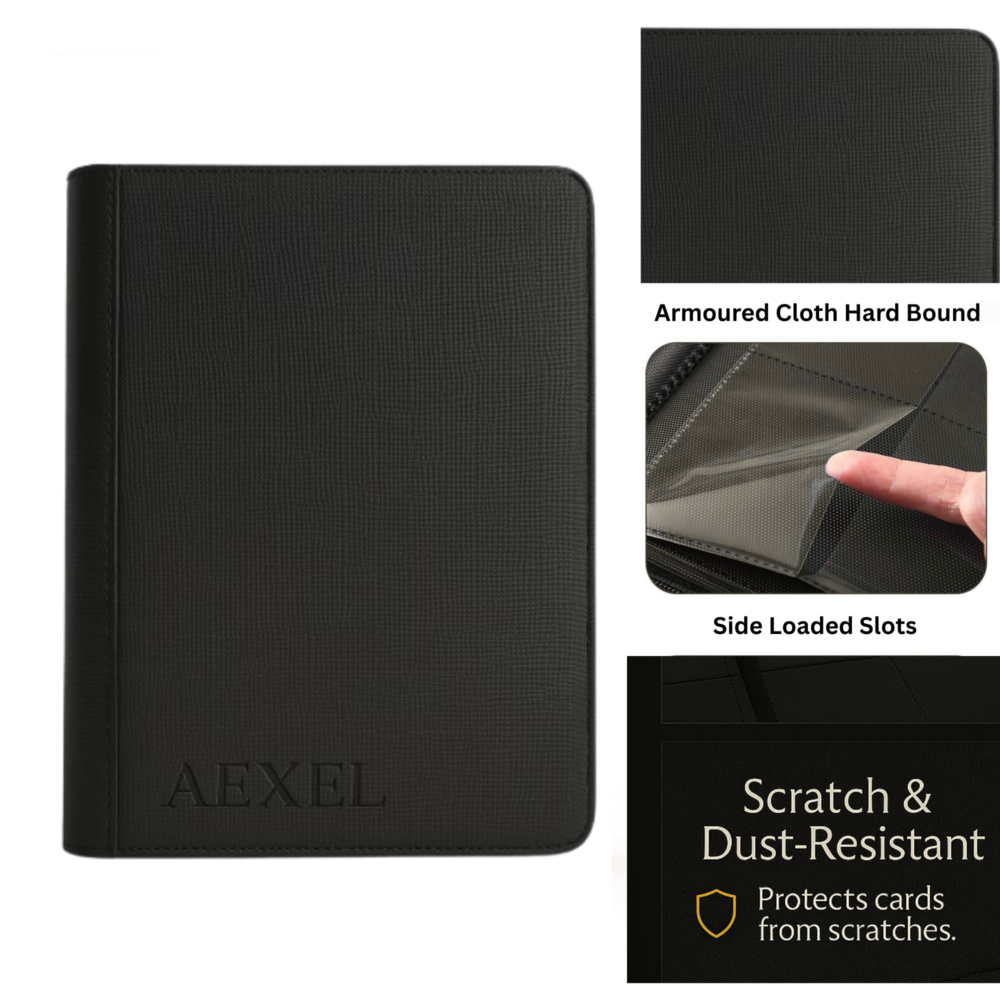 Aexel Top loader zipper binder , 112 pcs capacity 4 pocket