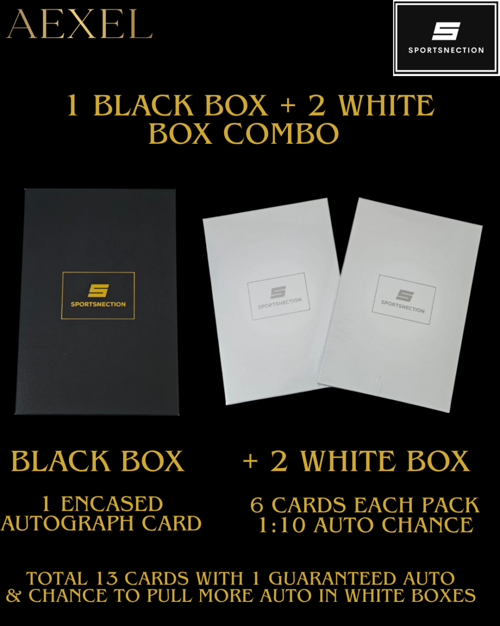 Sportsnection All Stars of Cricket: Series 1 Hobby Box  Combo (3 Box combo : 13 cards )
