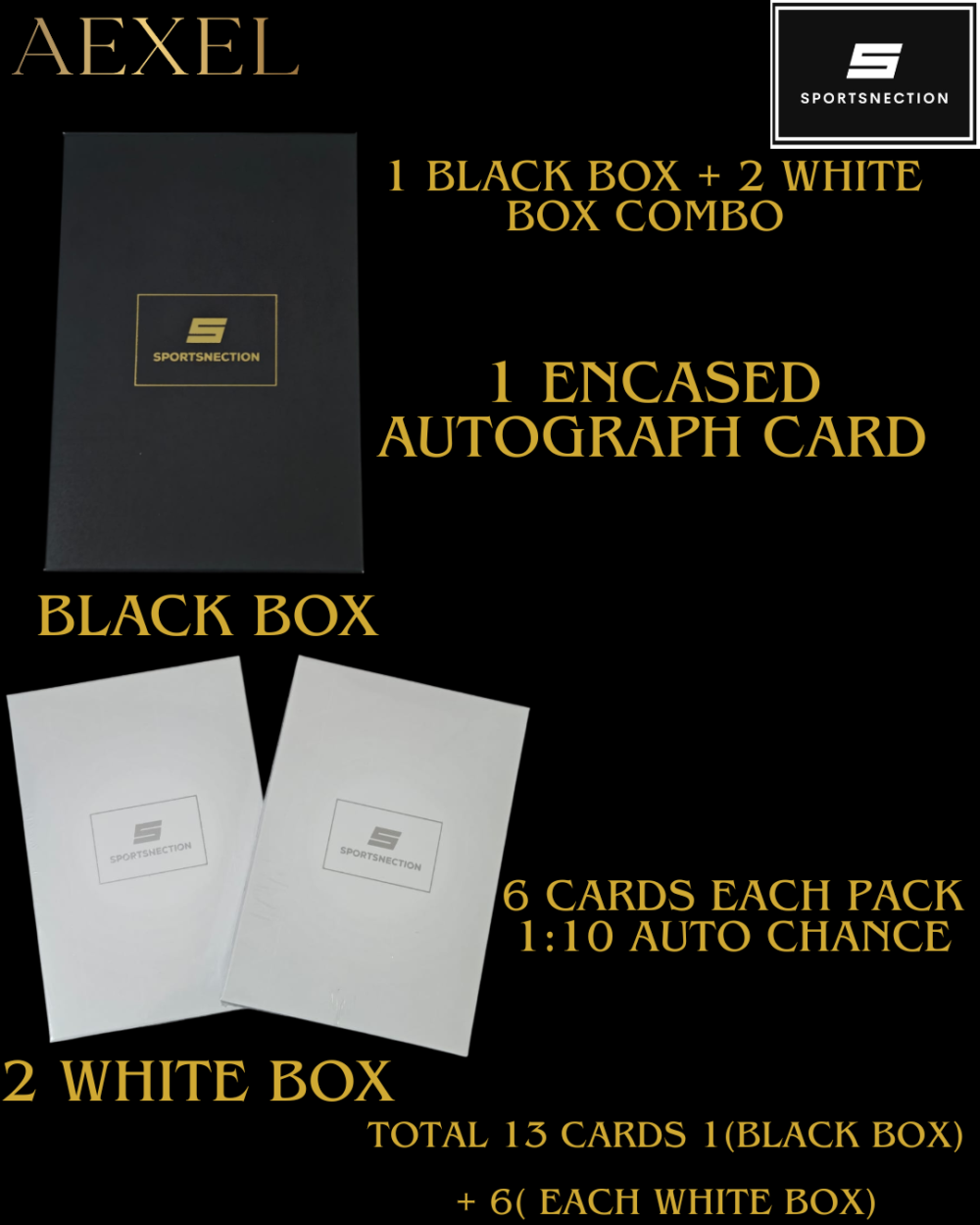 Sportsnection All Stars of Cricket: Series 1 Hobby Box  Combo (3 Box combo : 13 cards )