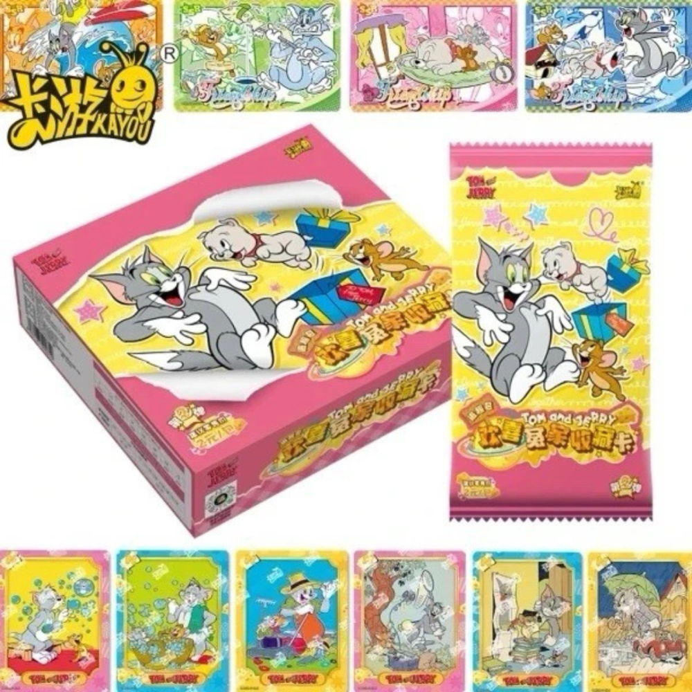 KAYOU Tom & Jerry Wave 2 Tier 2 Hobby Box – 30 Sealed Packs (150 Cards) Trading Card Collection