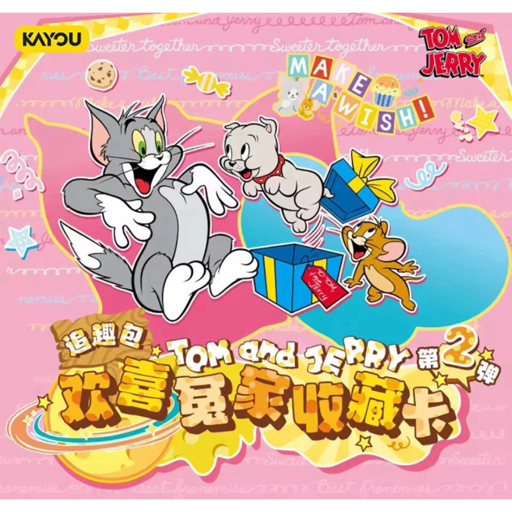 KAYOU Tom & Jerry Wave 2 Tier 2 Hobby Box – 30 Sealed Packs (150 Cards) Trading Card Collection