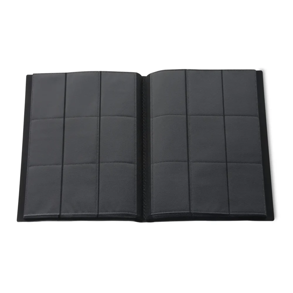 Aexel Trading Card Binder, Soft PP Material, Elastic Strap, for Card Collection, Black Color