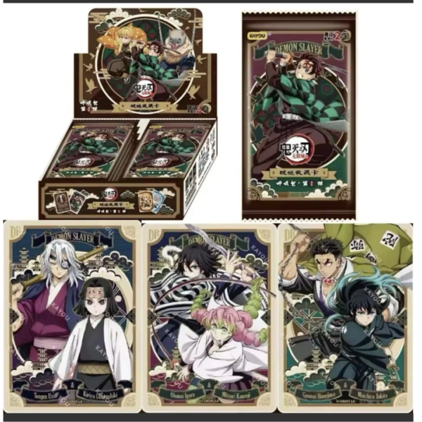 Kayou Demon Slayer Wave 1 Tier 2 Breathing Vol. 1 Sealed Booster Box – 30 Packs , 4 Cards Per pack, 120 Trading Cards