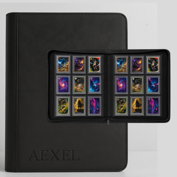 Aexel 9 Pocket TOP LOADER Binder 252 Cards Storage Premium Quality