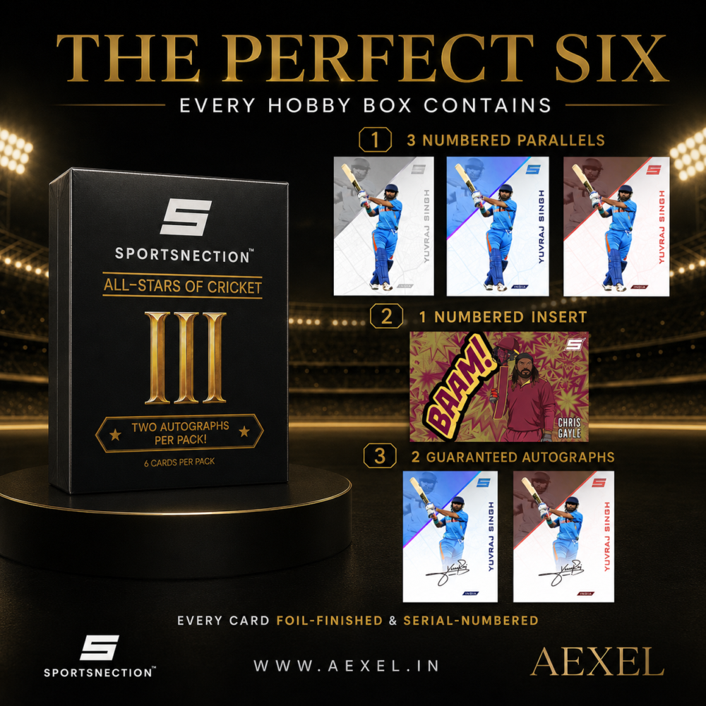 Sportsnection Series 3 All stars of Cricket Hobby Box 2026 official cricket trading cards