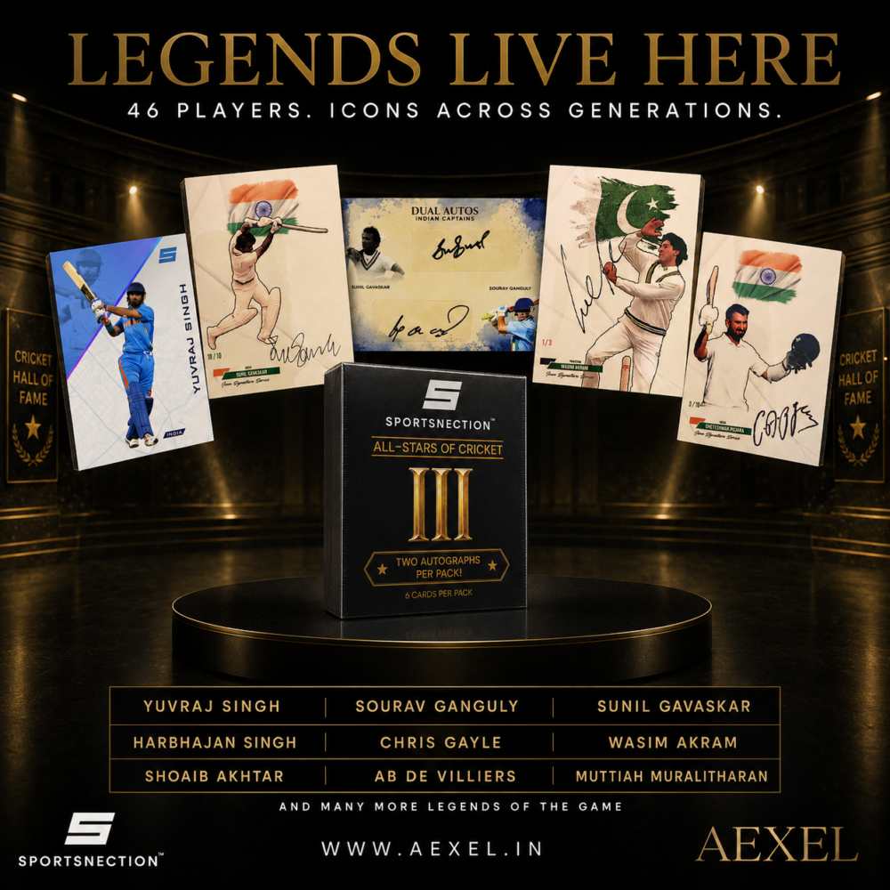 Sportsnection Series 3 All stars of Cricket Hobby Box 2026 official cricket trading cards