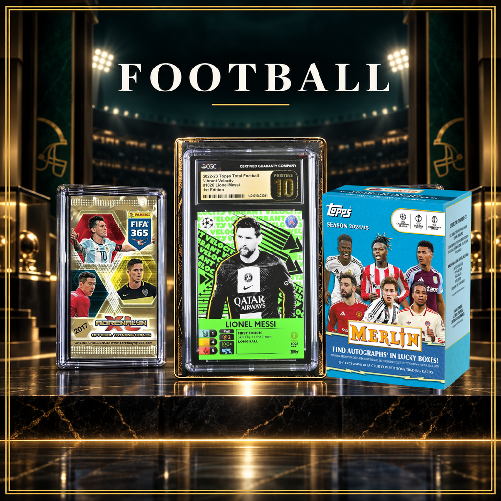 Football trading cards and collectibles at AEXEL