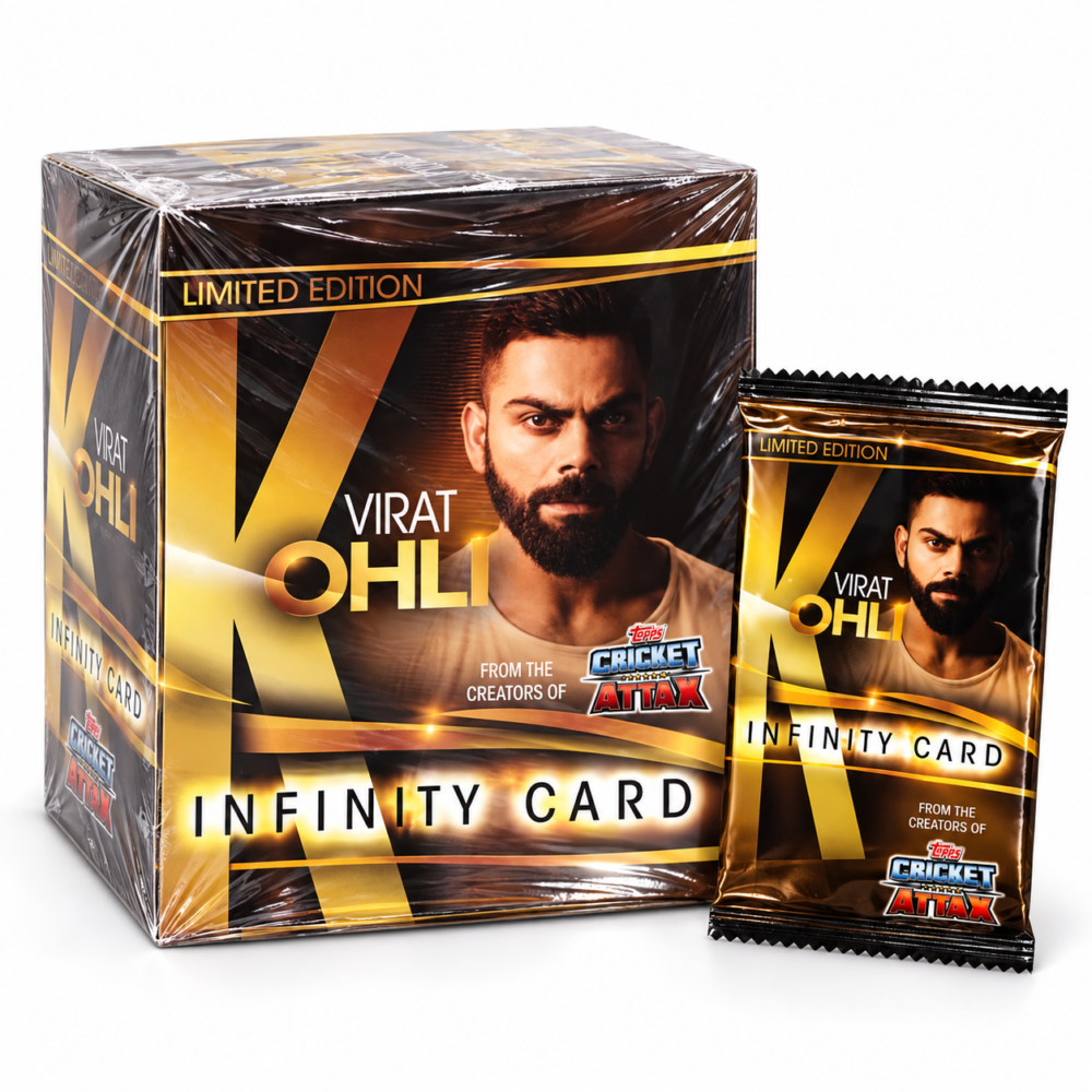 Topps Virat Kohli Infinity Card 2019 Sealed Display Box – 120 Packs