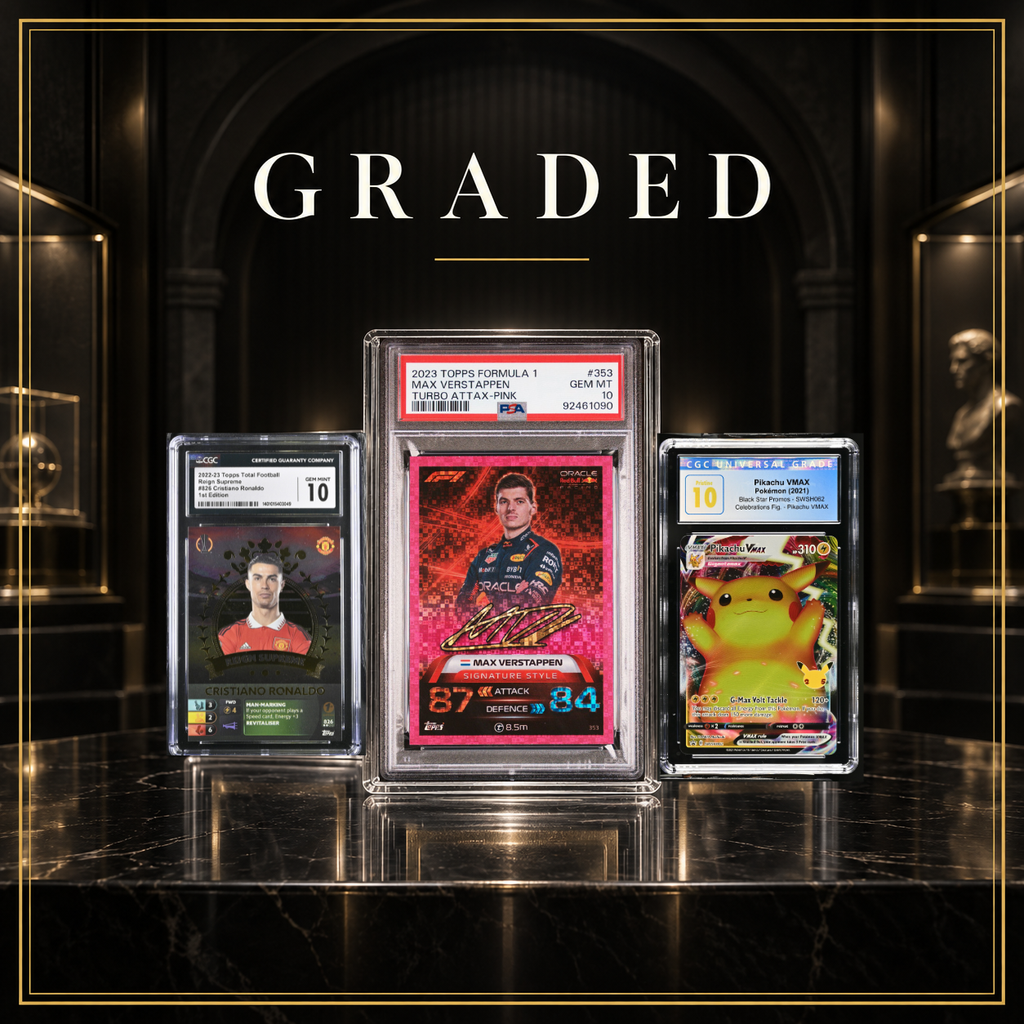 Professionally graded trading cards at AEXEL