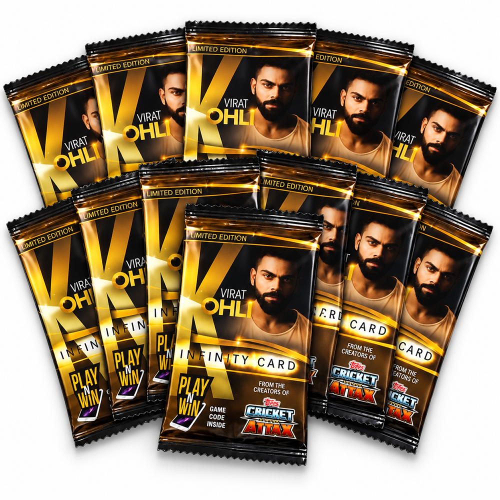 Topps Virat Kohli Infinity Card 2019 Sealed Display Box – 120 Packs