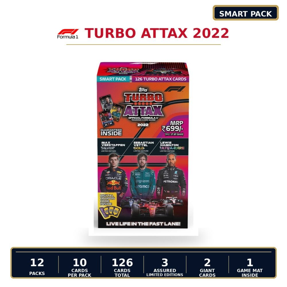 Turbo Attax 2022 Smart Pack F1 sealed trading card product