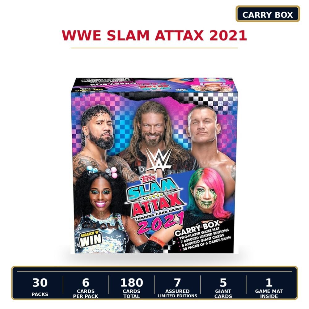 WWE Slam Attax 2021 Carry Box sealed trading card product