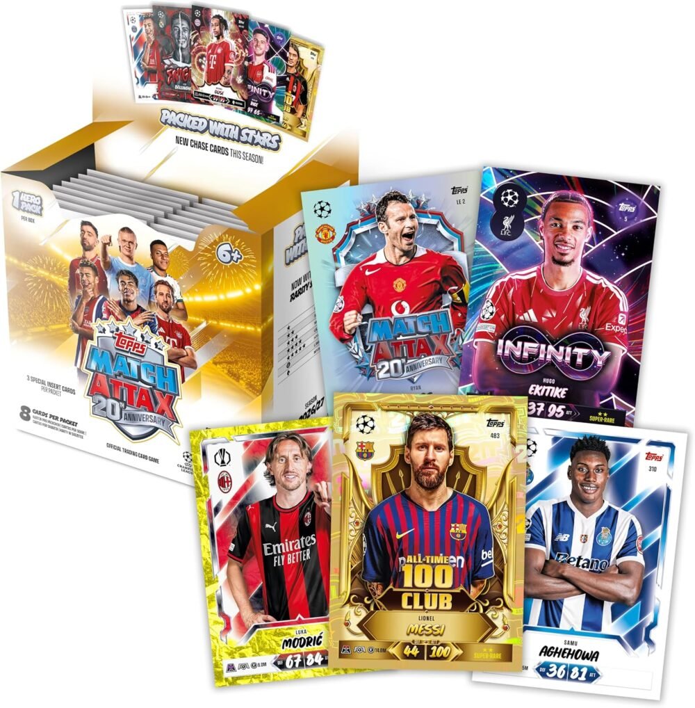 Topps UEFA Match Attax 2026/27 Full Box – 36 Packs (288 Cards + Guaranteed Hero Pack)