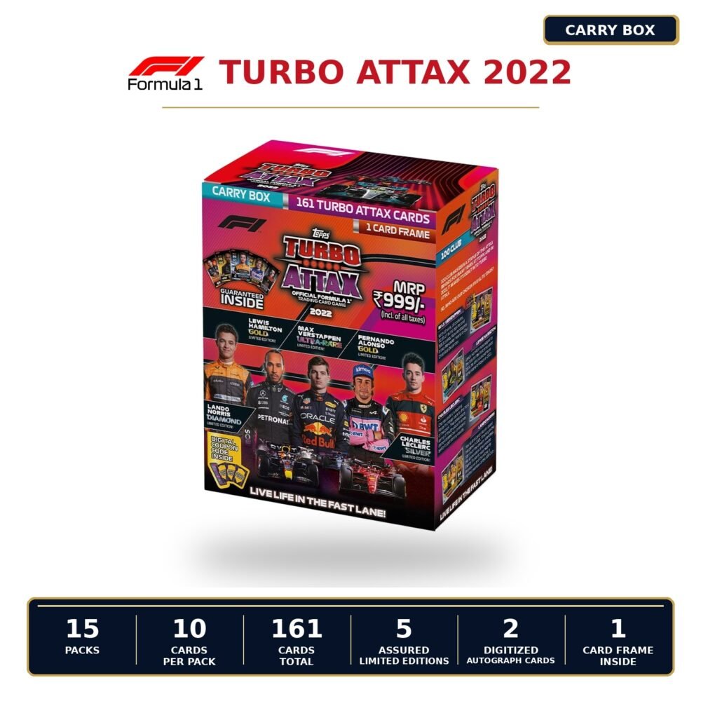 Topps F1 Turbo Attax 2022 Carry Box trading cards sealed product